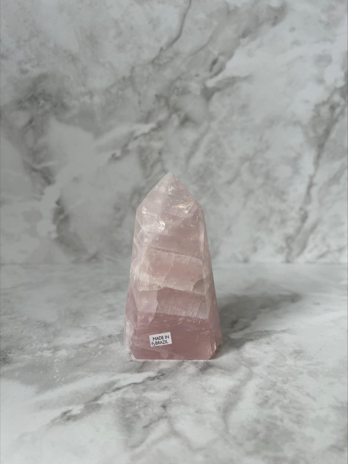 Brazilian Rose Quartz Towers