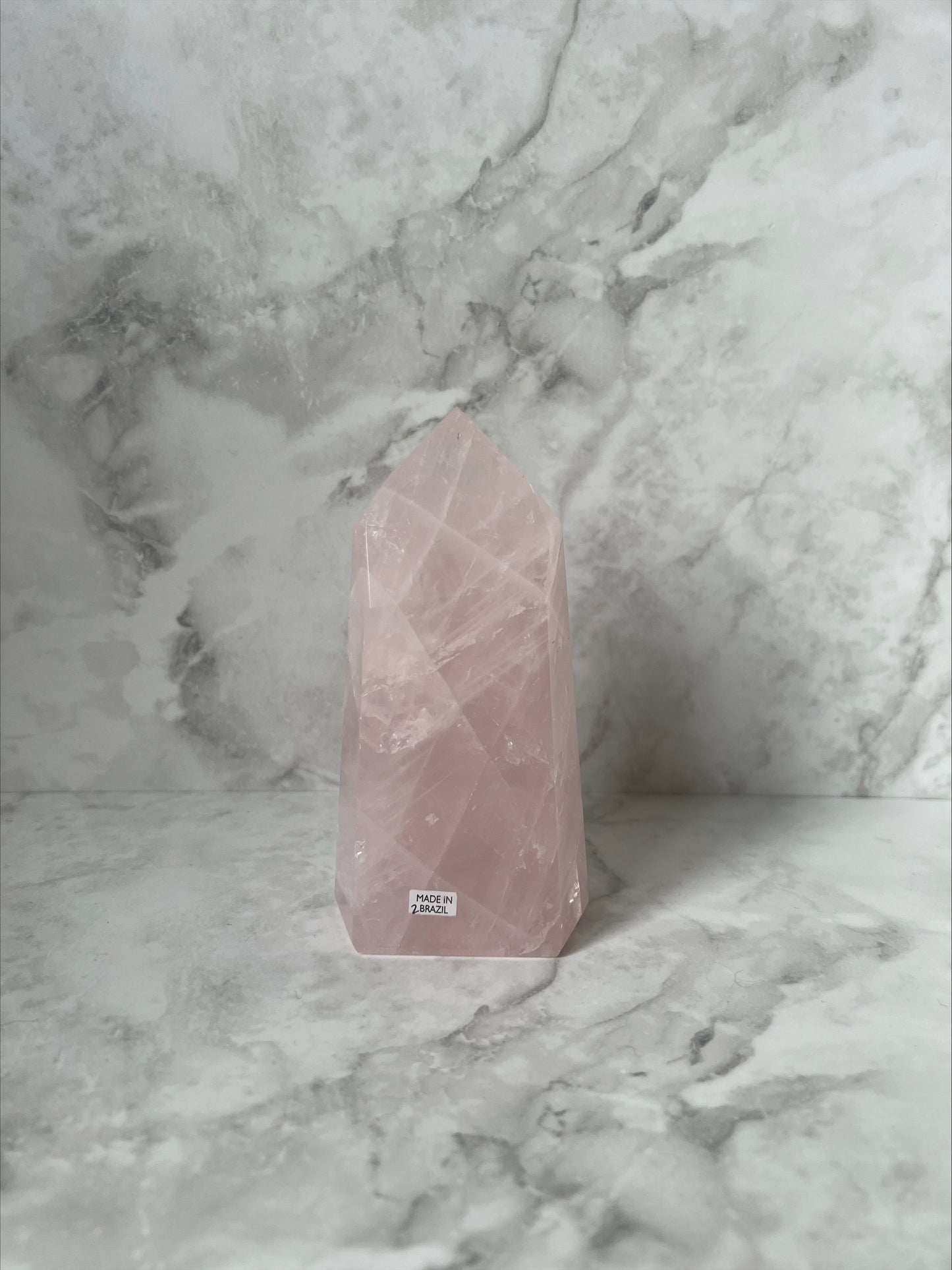 Brazilian Rose Quartz Towers