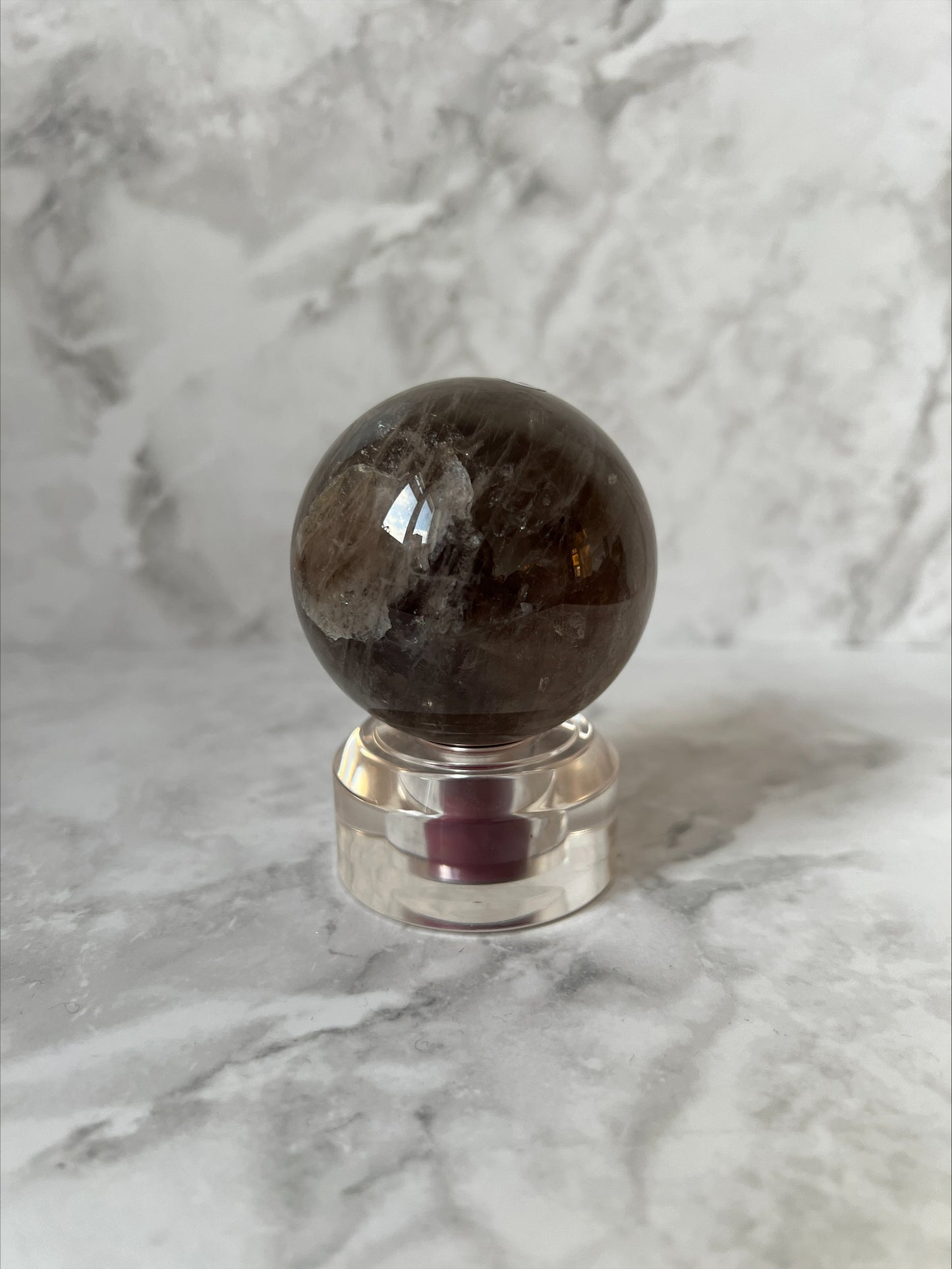 Dark Blue Rose Quartz Sphere & Tower