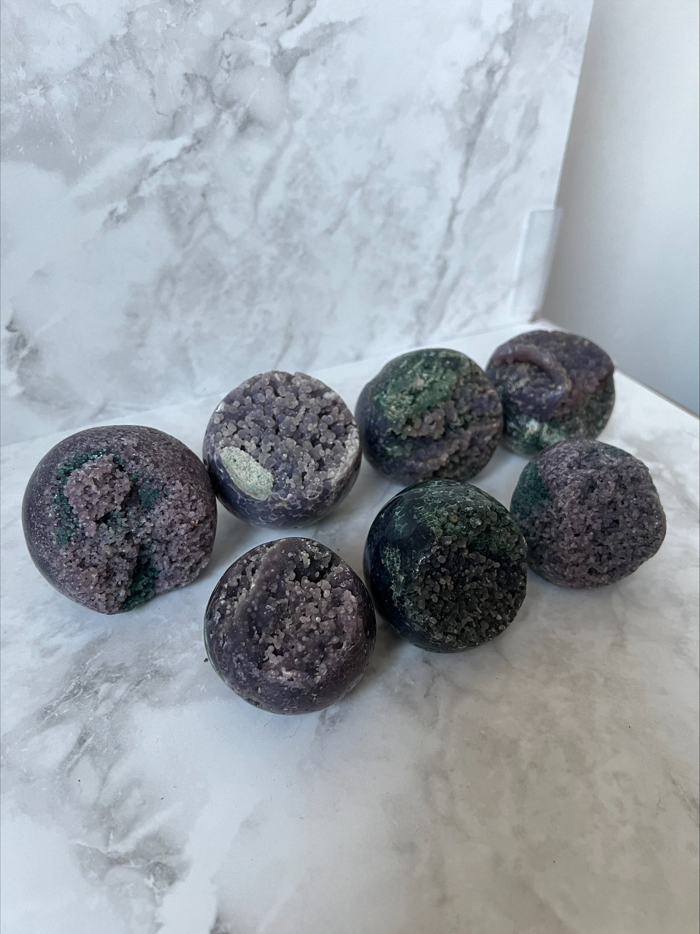 Indonesian Grape Agate Spheres