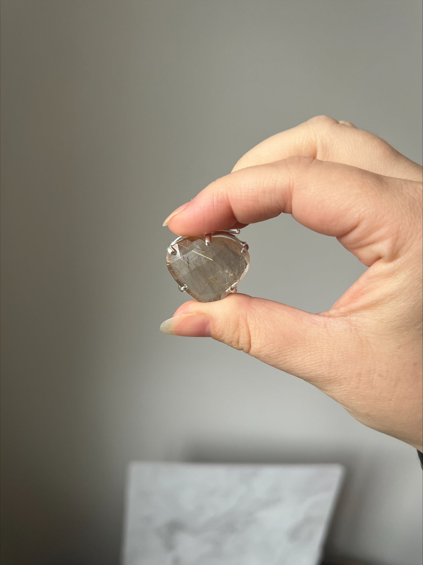 Brazilian Crystal Heart Pendants