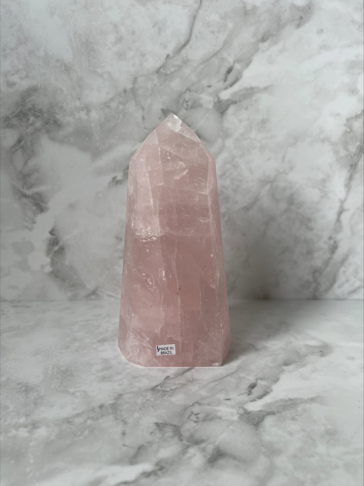 Brazilian Rose Quartz Towers