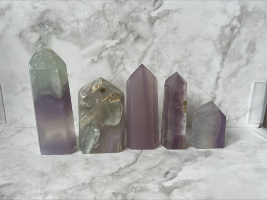 Brazilian Lavender Fluorite Towers