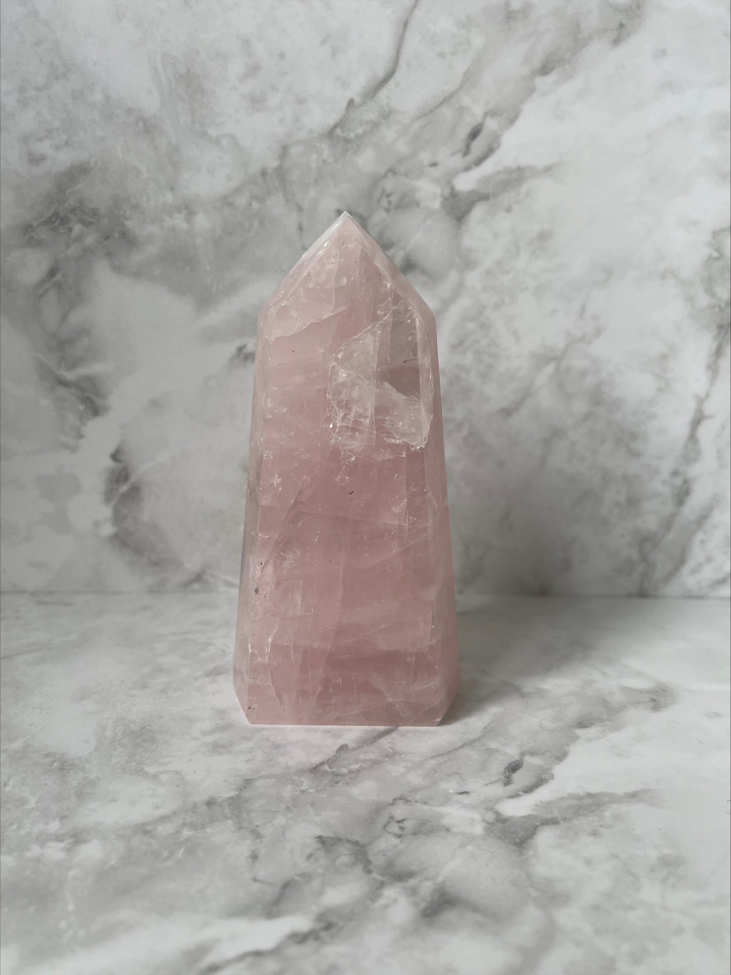 Brazilian Rose Quartz Towers
